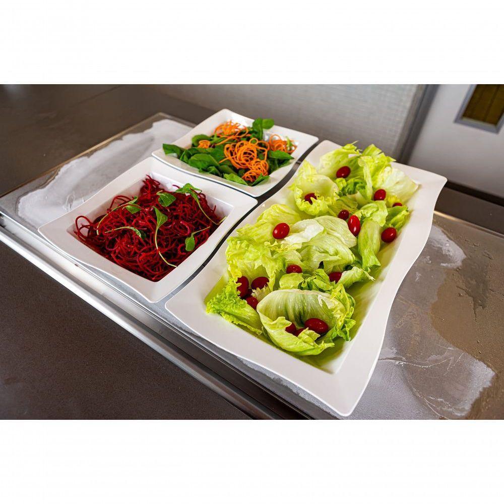 Saladeira Moove Quadrada 2l Amarela Em Polipropileno Linha Tropical Vem - 4