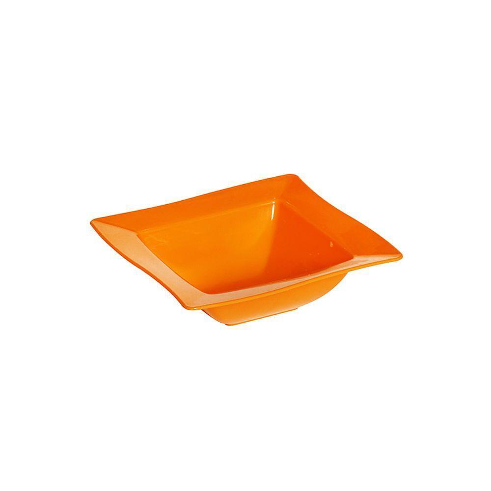 Saladeira Moove Quadrada 800ml Laranja Em Polipropileno Linha Tropical Vem - 1