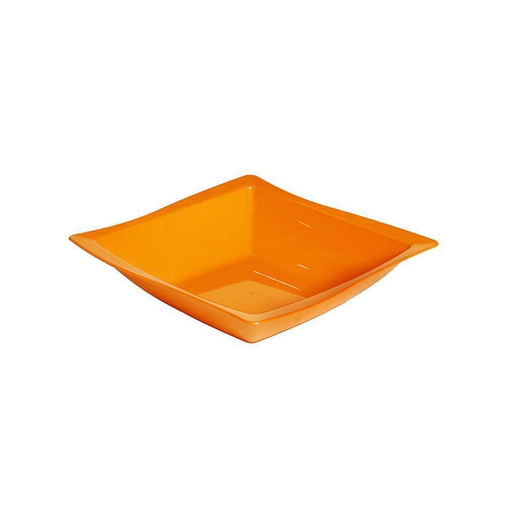 Saladeira Moove Quadrada 25x25 Laranja Em Polipropileno Linha Tropical Vem - 1