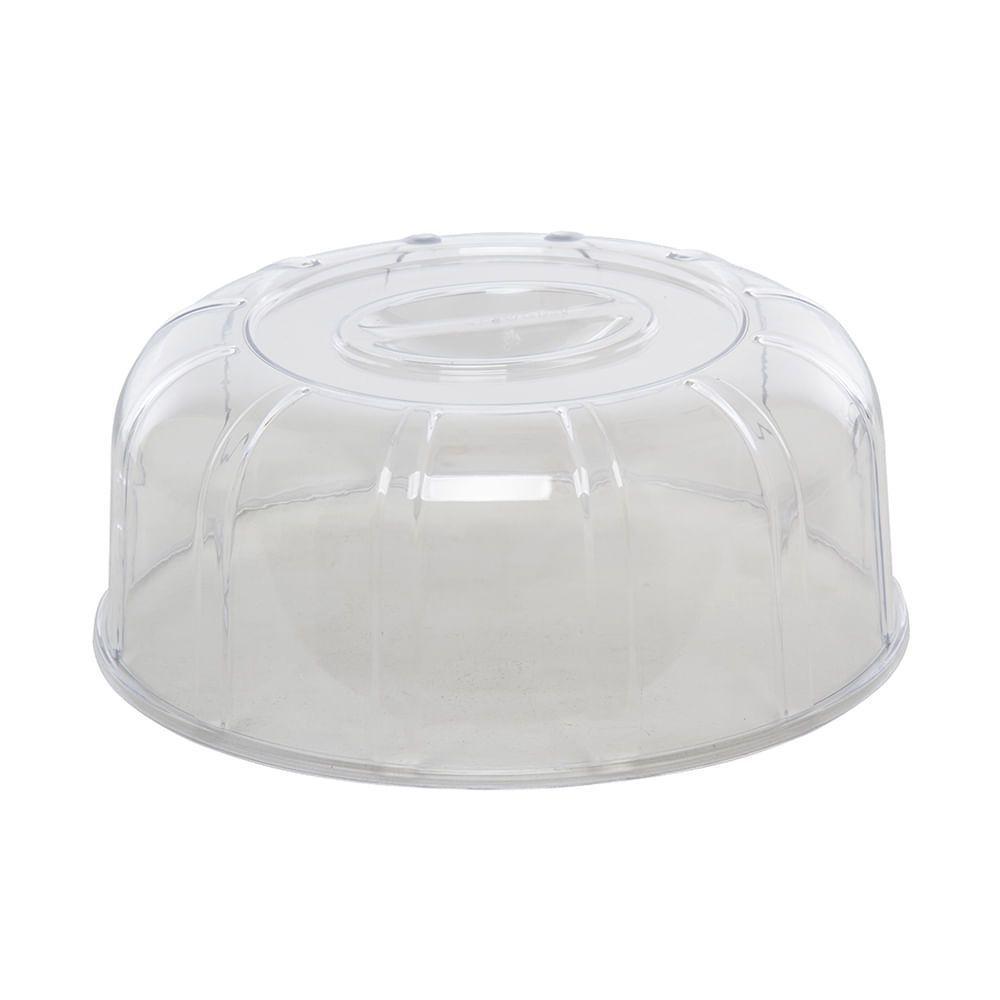 Boleira Elegance Redonda Com Tampa 30cm Branca Em Policarbonato Linha Profissional Cook Vem - 4