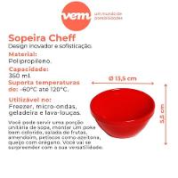 Sopeira Cheff Redonda 350ml Laranja Em Polipropileno Linha Tropical Vem - 4