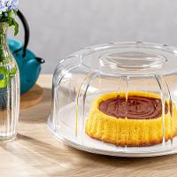 Boleira Elegance Redonda Com Tampa 30cm Vermelha Em Policarbonato Linha Profissional Cook Vem - 4