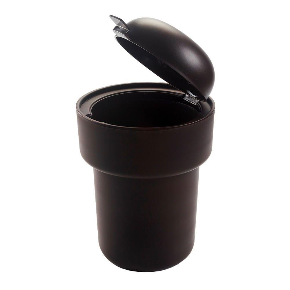 Lixeira Unique 5 Litros Marrom Em Polipropileno - Vem - 4