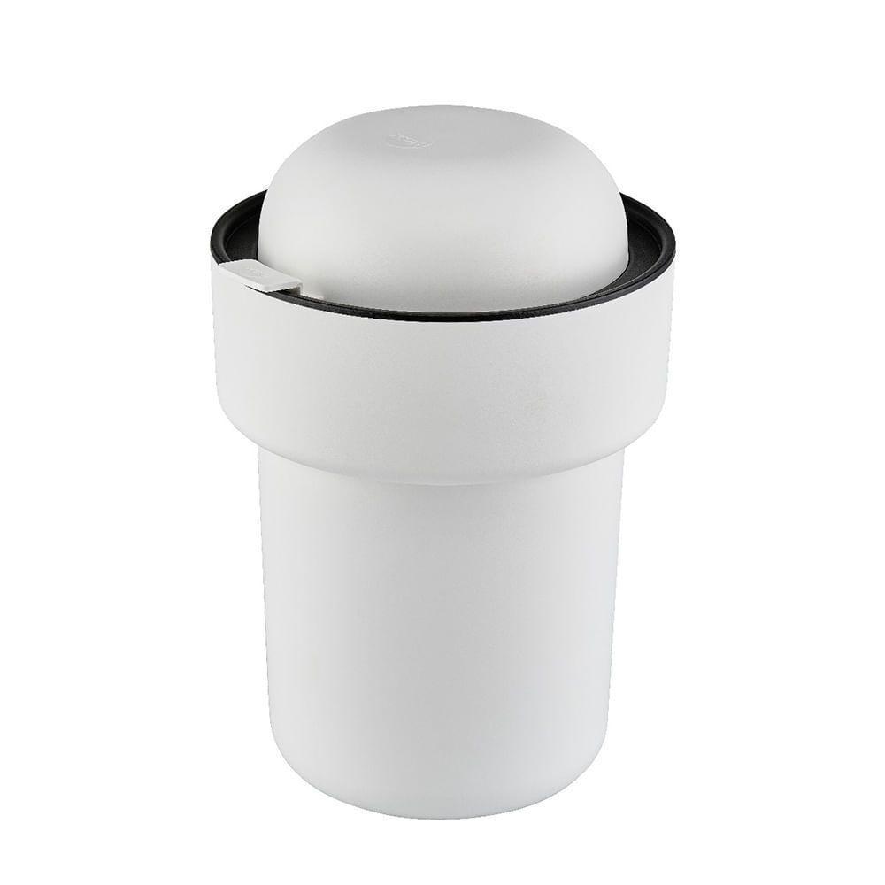 Lixeira Unique 5 Litros Branca Em Polipropileno - Vem - 1