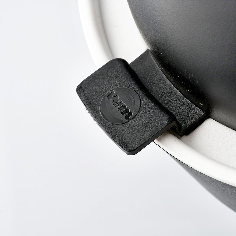 Lixeira Unique 5 Litros Preta Em Polipropileno - Vem - 4