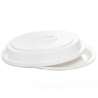 Cloche Elegance Redondo 27,5cm Branco Em Policarbonato Linha Profissional Cook Vem - 1