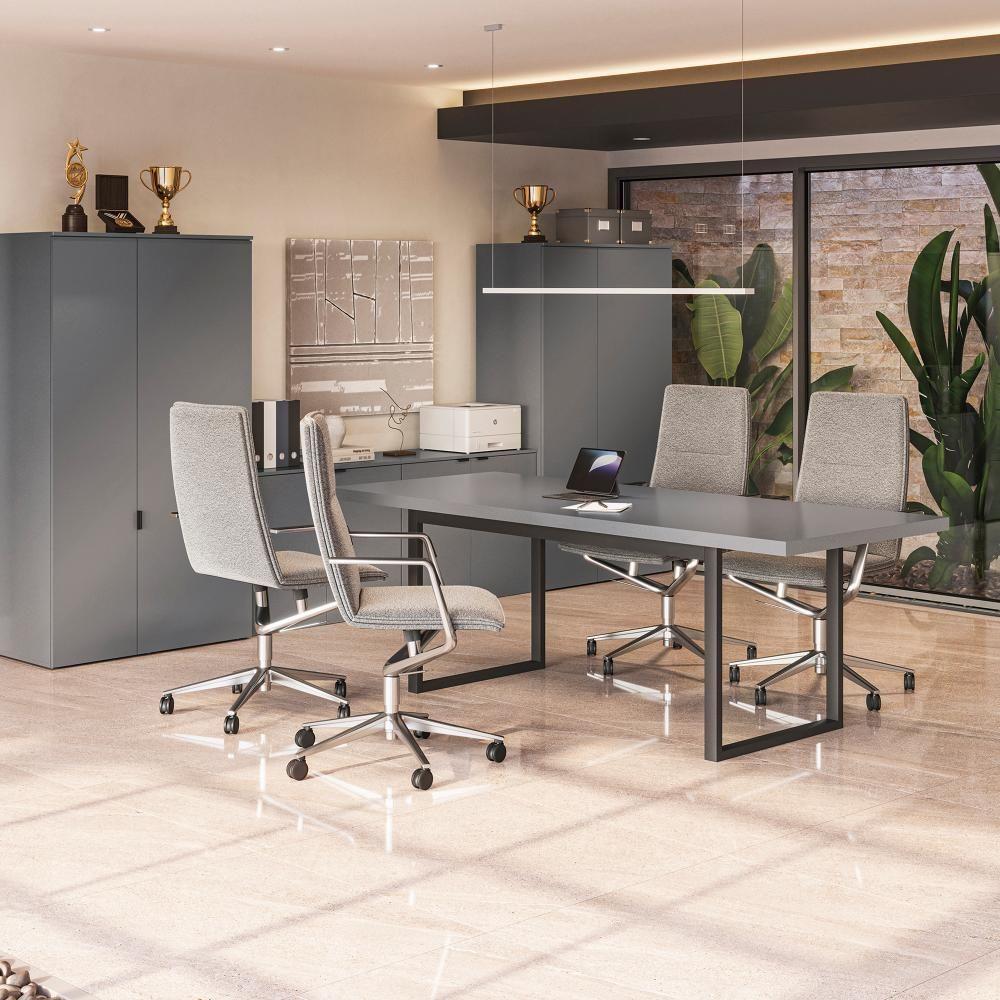 Mesa De Reunião Kappesberg Office Platinum 220cm - 1