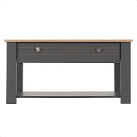 Mesa De Centro Para Sala De Estar Cinza Canada Caemmun - 2