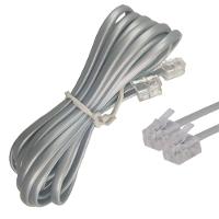 Fio Telefonico Rj11 Cabo 3 Metros Telefone Fixo Fax Extensao - 5