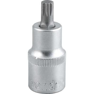 Soquete Multidentado Encaixe 1-2'' 12mm Curto Crv Vonder