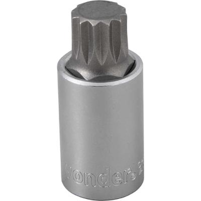 Soquete Multidentado Encaixe 1-2'' 16mm Curto Crv Vonder