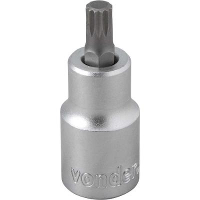 Soquete Multidentado Encaixe 1-2'' 8mm Curto Crv Vonder