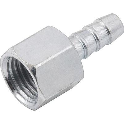 Espigão Fixo Fêmea Para Mangueira 1-4 Rosca 1-4 Npt Aço Zi