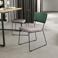 Kit 6 Cadeiras Estofada L02 Facto Verde Musgo Linho Bege - 9