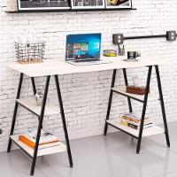 Mesa Para Escritório Estilo Industrial Cavalete 135cm Snow - 5