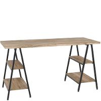 Mesa Para Escritório Estilo Cavalete 150cm Carvalho - 3