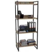 Kit Mesa Para Escritório Com Estante 135 Cm Carvalho - 6