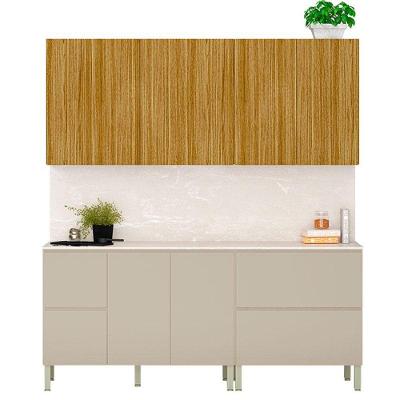 Cozinha Modulada Art 6 Peças Freijó Vanilla Riscatto - Kits Paraná