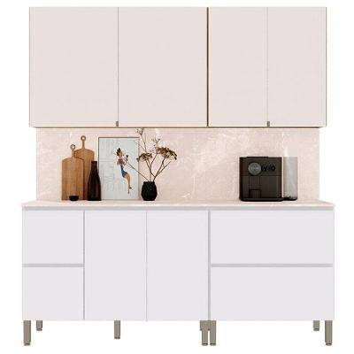 Cozinha Modulada Art 6 Peças Freijó ártico Soft - Kits Paraná