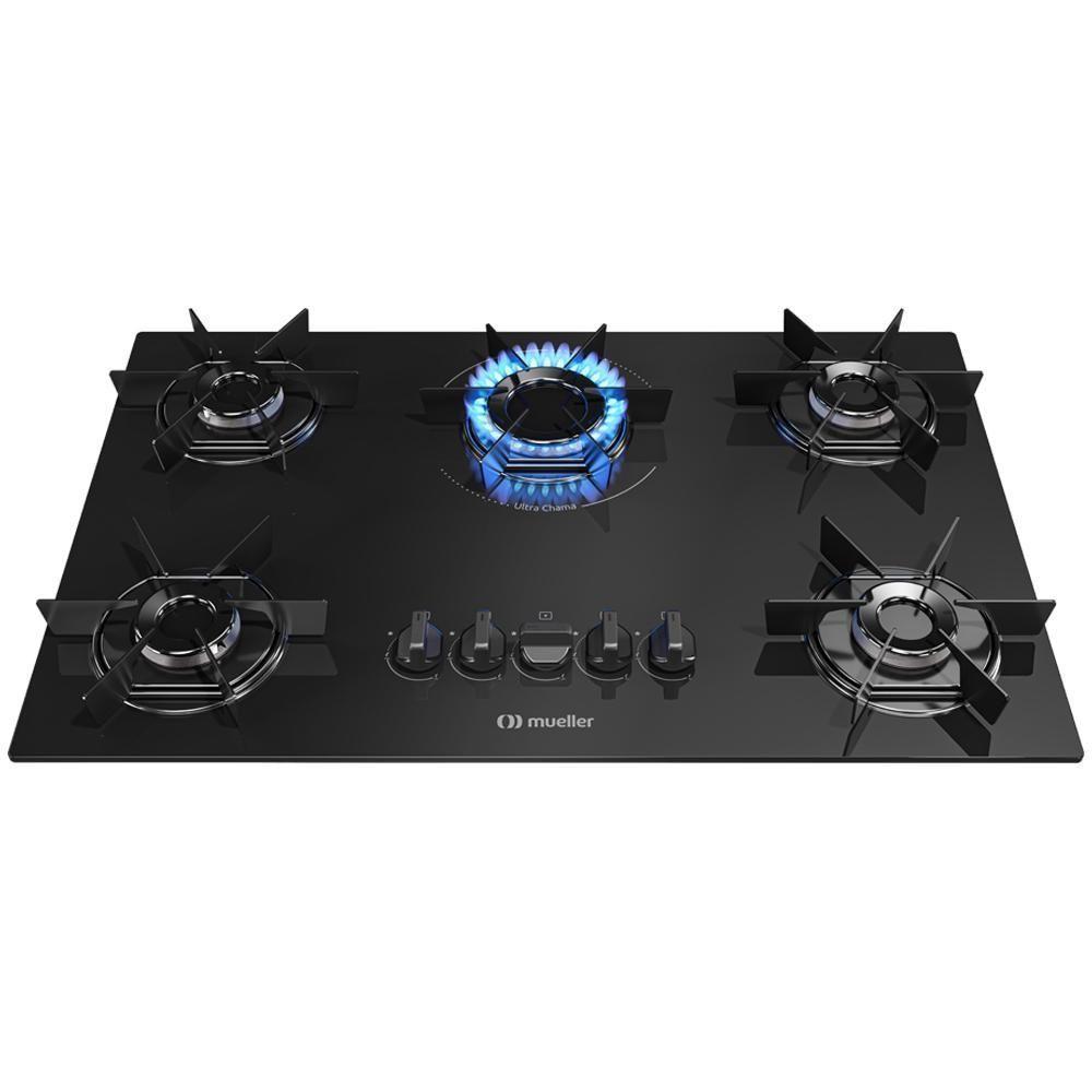Cooktop Mueller 5 Bocas Queimador Ultra Chama Mcg115bb Bivolt - 1