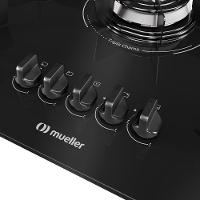 Cooktop Mueller 5 Bocas Queimador Tripla Chama MCG5BC Bivolt