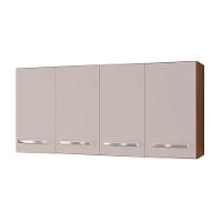 Armário Aéreo De Cozinha 1,20m Com 4 Portas Mara Savana/off White - Moblis - 1