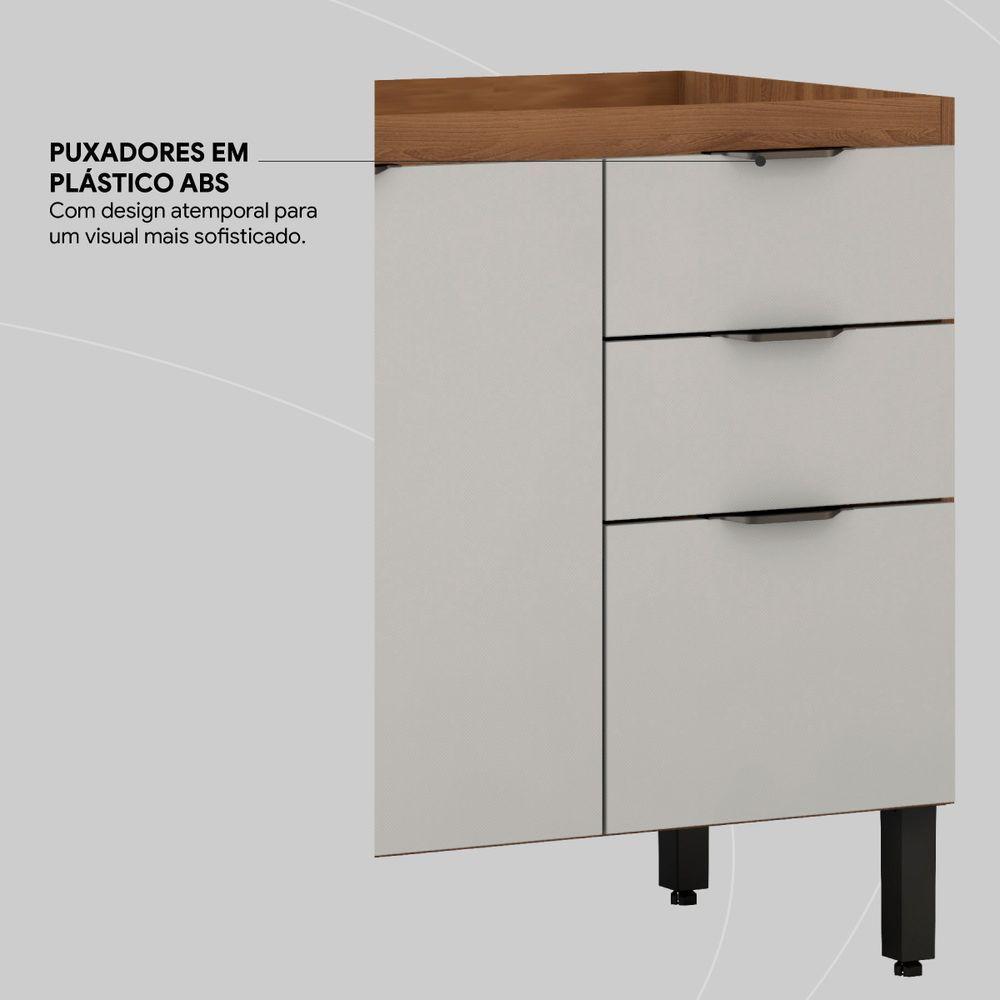 Balcão Para Pia 120cm Sem Tampo Firenze Amendola Touch/nude Prime Tx - Demóbile - 2