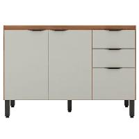 Balcão Para Pia 120cm Sem Tampo Firenze Amendola Touch/nude Prime Tx - Demóbile - 1