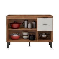 Balcão Para Pia 120cm Sem Tampo Firenze Amendola Touch/nude Prime Tx - Demóbile - 7