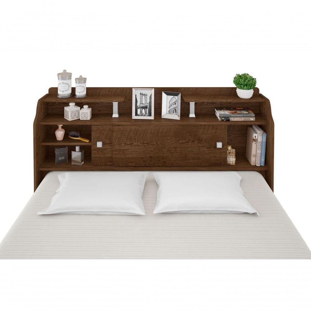 Cabeceira Flex Box Casal 1,38 Framar Elisa Malbec Off White - 1