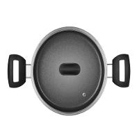 Caçarola Induct+ Preta 22 Cm 3,7 L Em Alumínio Com Revestimento Interno Antiaderente Multiflon - 3