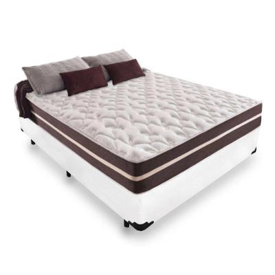 Cama Box Casal + Colchão De Molas Prime Colchões Classic Superlastic 138x188x64 Branco.