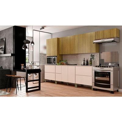 Cozinha Modulada Ambiente Art 8 Peças Freijó Vanilla Riscatto - Kits Paraná