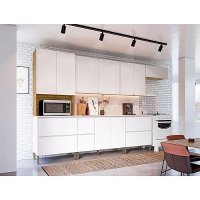 Cozinha Modulada Ambiente Art 8 Peças Freijó ártico Soft - Kits Paraná