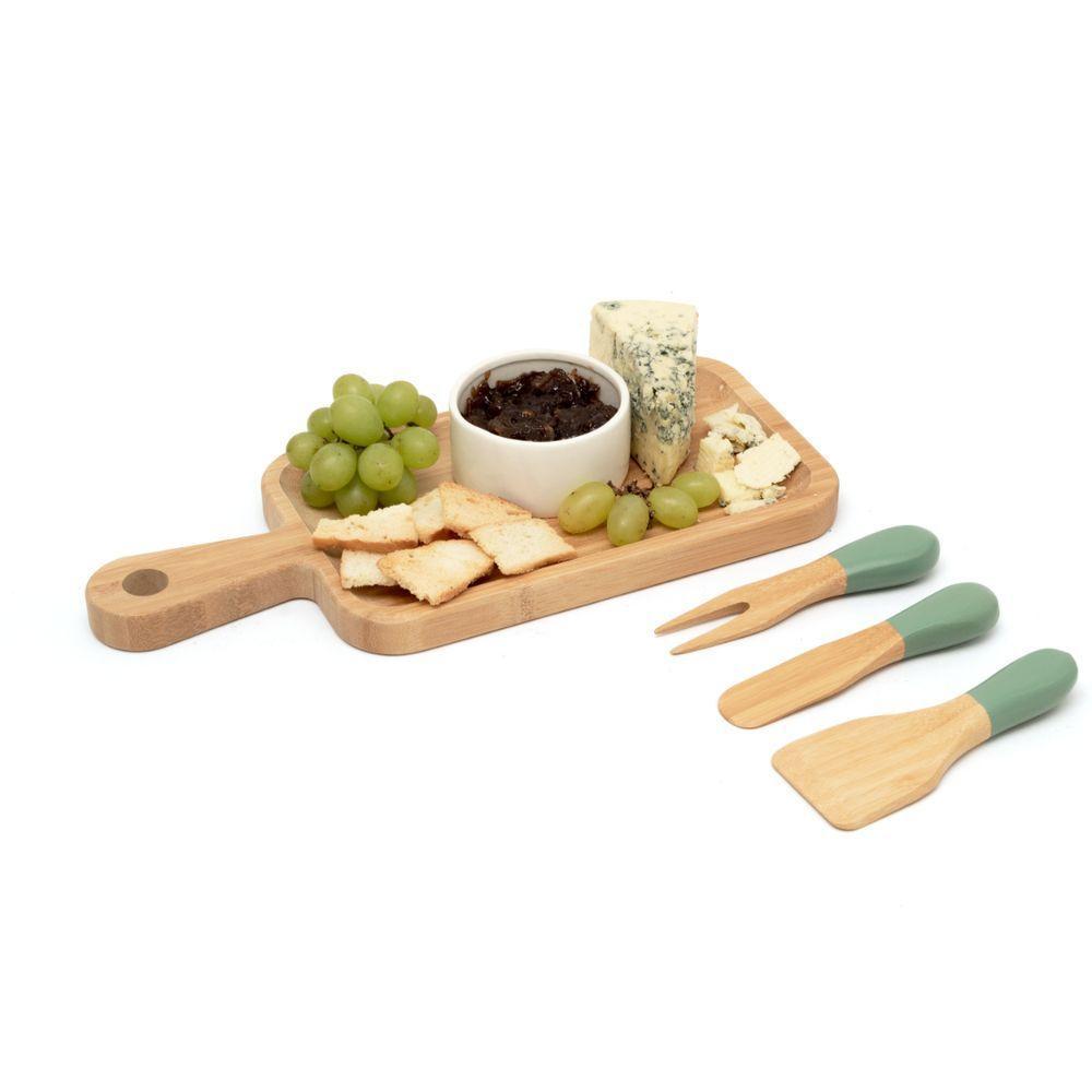 Jogo De Utensílios Queijos E Antepastos De Bambu 3pcs Verde - 5