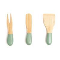 Jogo De Utensílios Queijos E Antepastos De Bambu 3pcs Verde - 1