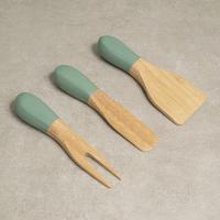 Jogo De Utensílios Queijos E Antepastos De Bambu 3pcs Verde - 2