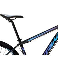 Bicicleta Aro 29 Krw Alumínio 27 Vel Freio Hidráulico Suspensão Com Trava S9 19 Preto-Azul E Roxo - 6