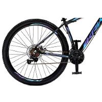 Bicicleta Aro 29 Krw Alumínio 27 Vel Freio Hidráulico Suspensão Dianteira S8 19 Preto-Azul E Roxo - 6