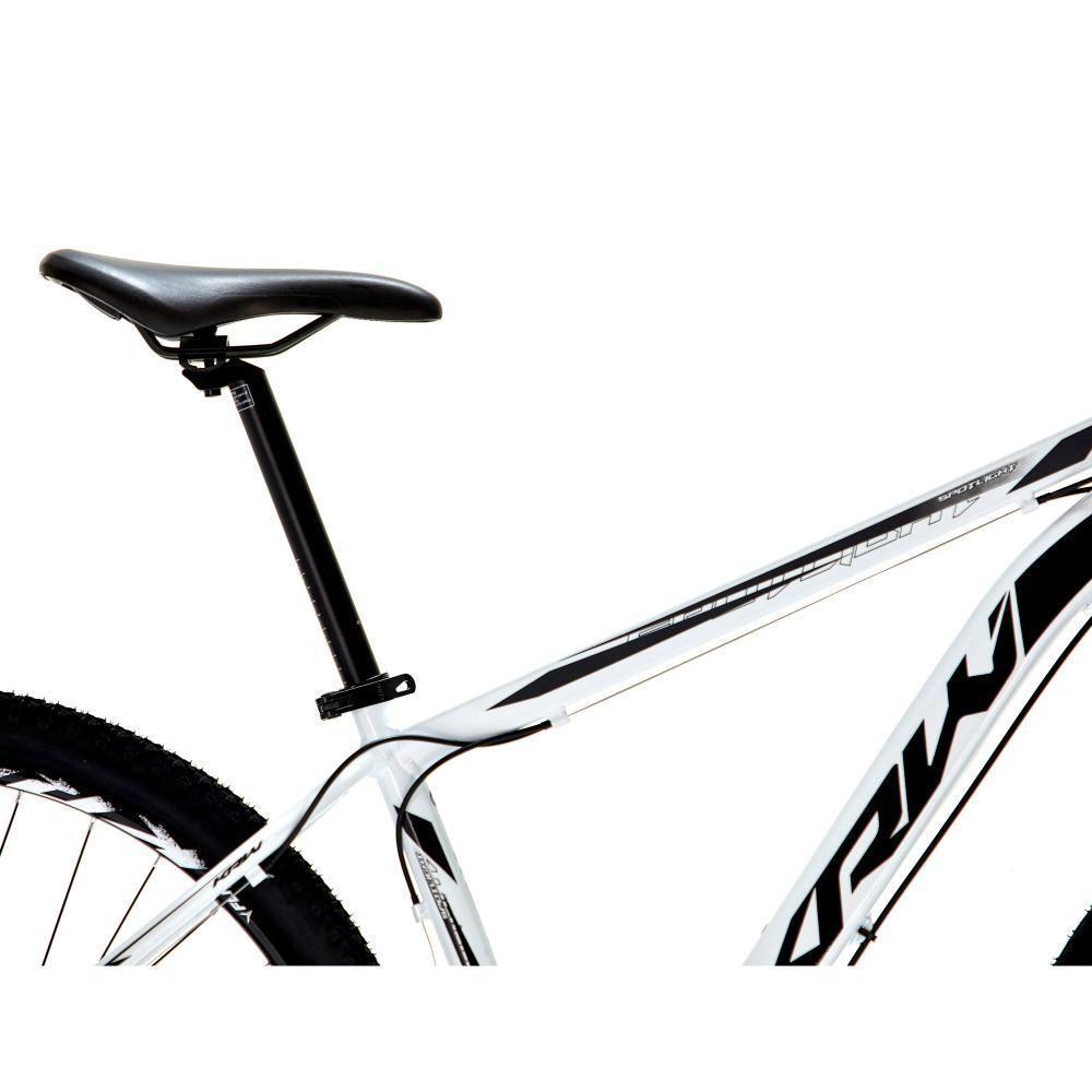 Bicicleta Aro 29 Krw Alumínio 27 Vel Freio Hidráulico Suspensão Com Trava S9 15.5 Branco-Preto - 6