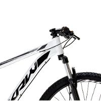 Bicicleta Aro 29 Krw Alumínio 27 Vel Freio Hidráulico Suspensão Com Trava S9 15.5 Branco-Preto - 5