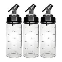 Kit 3 Garrafa Para Azeite E Vinagre Com Bico Dosador Galheteiro Vidro 320ml Em Casa Tem - 1