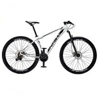 Bicicleta Aro 29 Krw Alumínio Shimano 24 Vel Freio A Disco Suspensão S4 15.5 Branco-Preto - 1