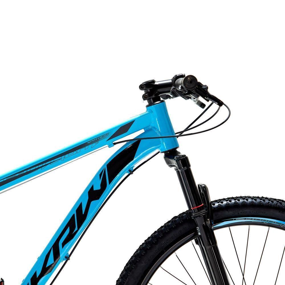 Bicicleta Aro 29 Krw Alumínio 24 Vel Freio A Disco Suspensão Dianteira S1 15.5 Azul-Preto - 3