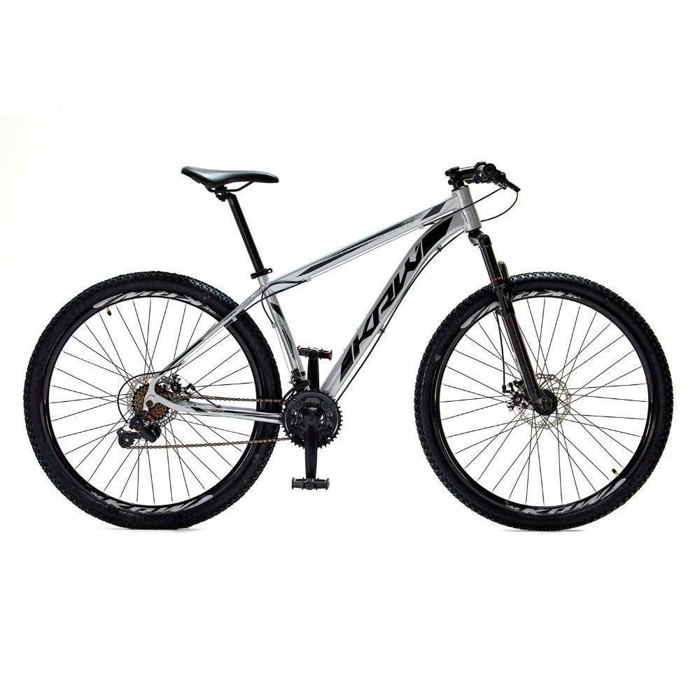 Bicicleta Aro 29 Krw Alumínio 24 Vel Freio A Disco Suspensão Dianteira S1 15.5 Prata-Preto - 1