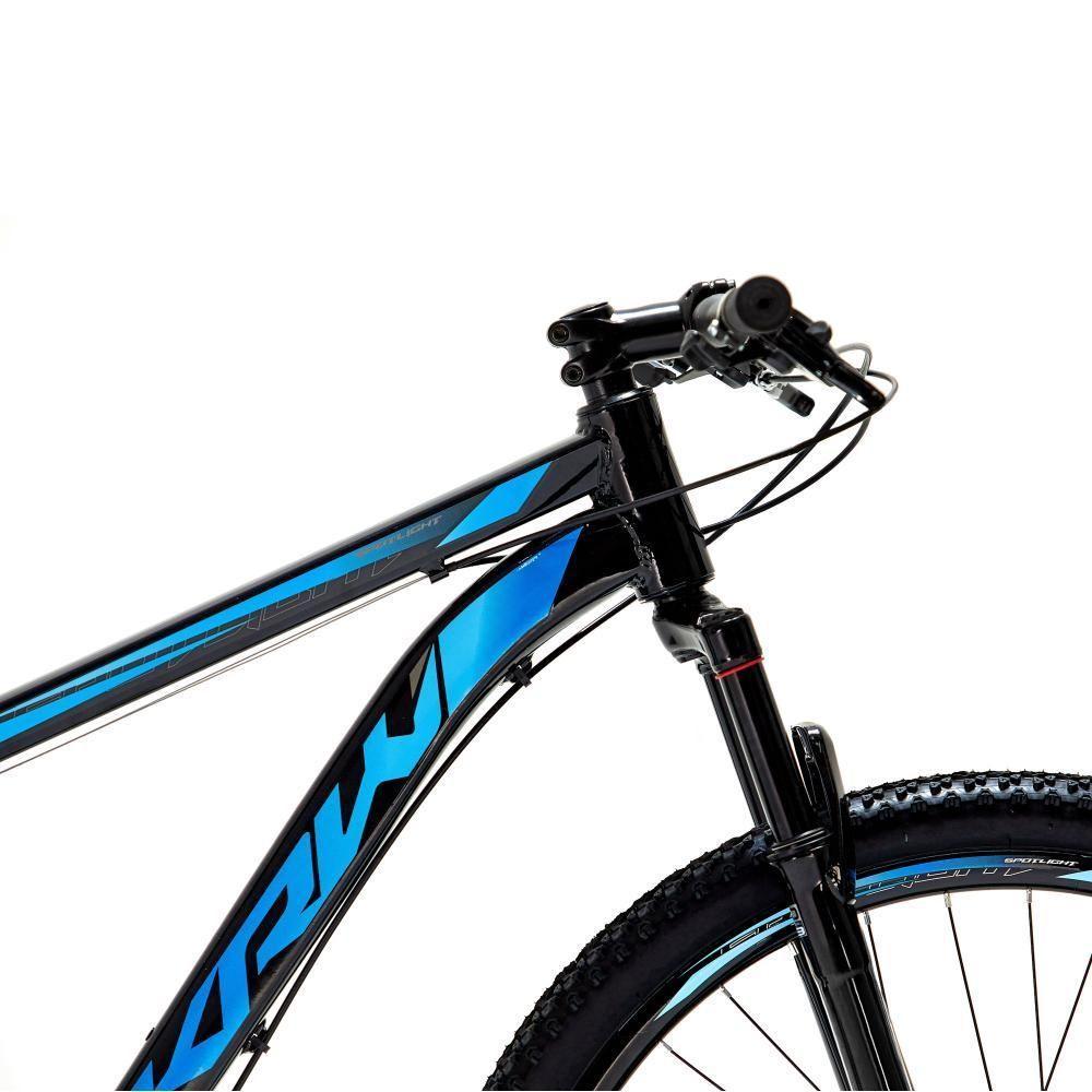 Bicicleta Aro 29 Krw Alumínio 24 Vel Freio A Disco Suspensão Dianteira S1 19 Preto-Azul - 3