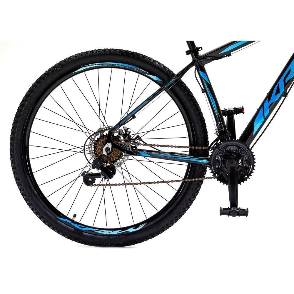 Bicicleta Aro 29 Krw Alumínio 24 Vel Freio A Disco Suspensão Dianteira S1 19 Preto-Azul - 5