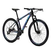 Bicicleta Aro 29 Krw Alumínio 24 Vel Freio A Disco Suspensão Dianteira S1 15.5 Preto-Azul E Roxo - 6