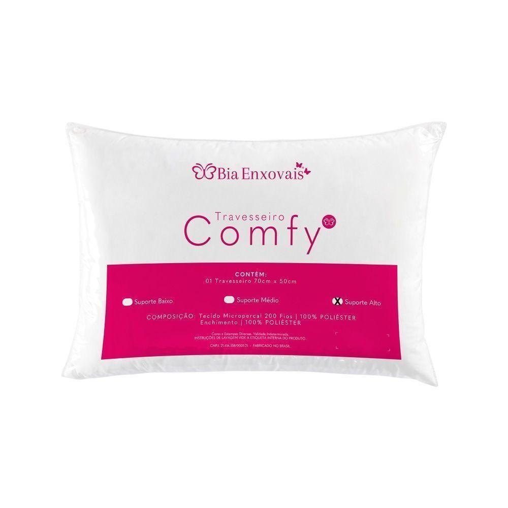 Travesseiro Comfy Suporte Alto 01 Peça - Branco - 1