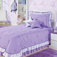 Kit Cobre Leito Com Almofadas Bailarina Solteiro 4 Peças - Lilás. - 2